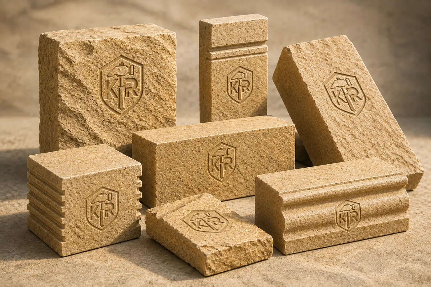 3D Cut Sandstone