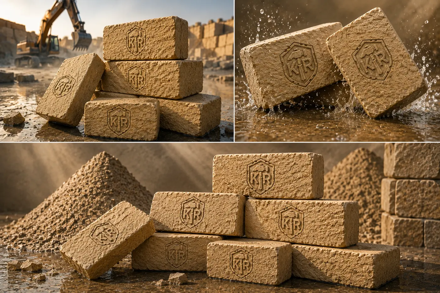 Construction Sandstone surface in context by K R STONES