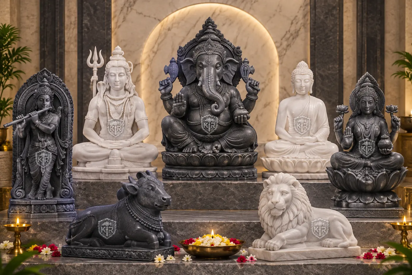 Decorative Stone object of stone by K R STONES