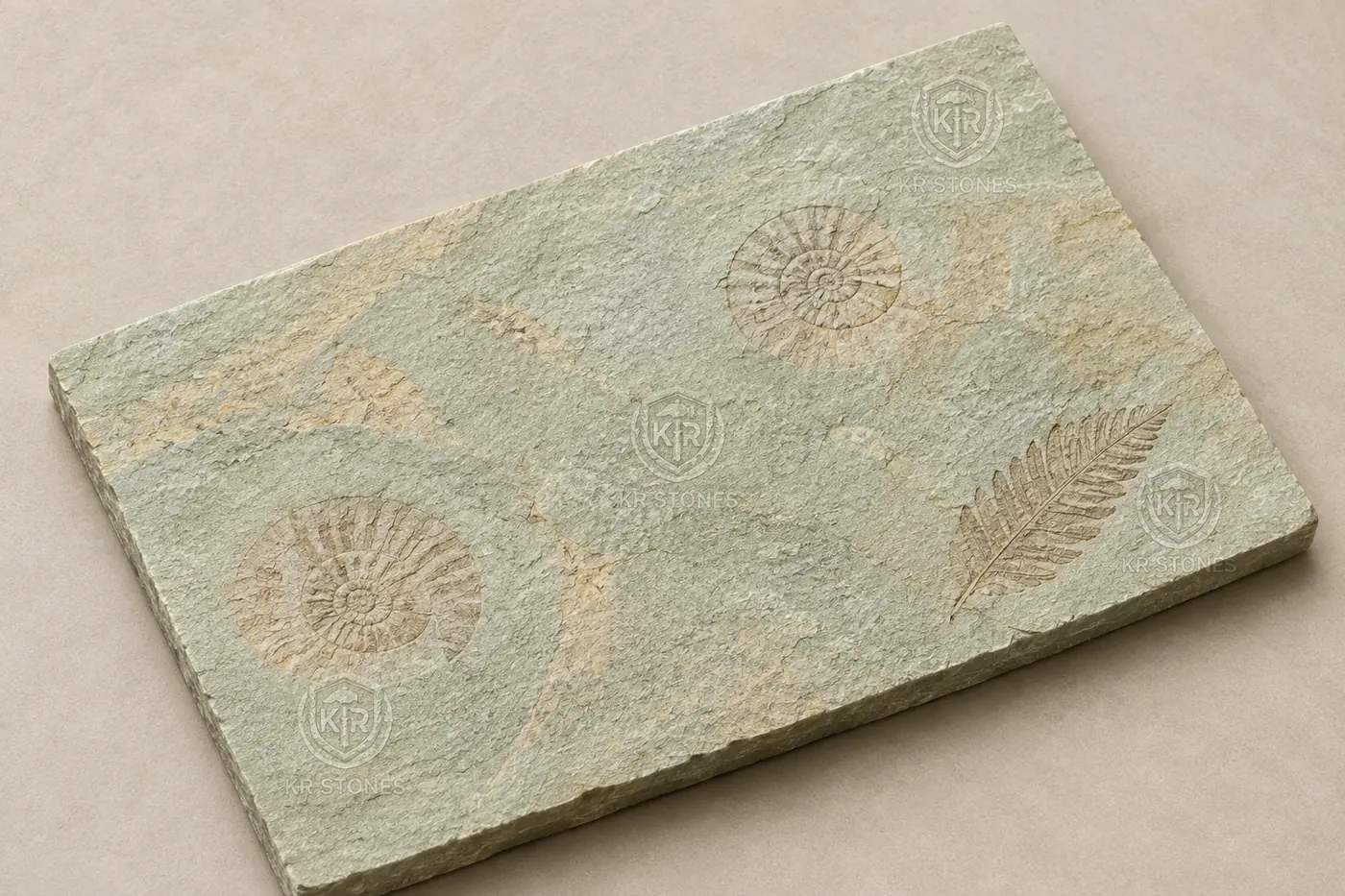 Mint Fossil Sand Stone Tile