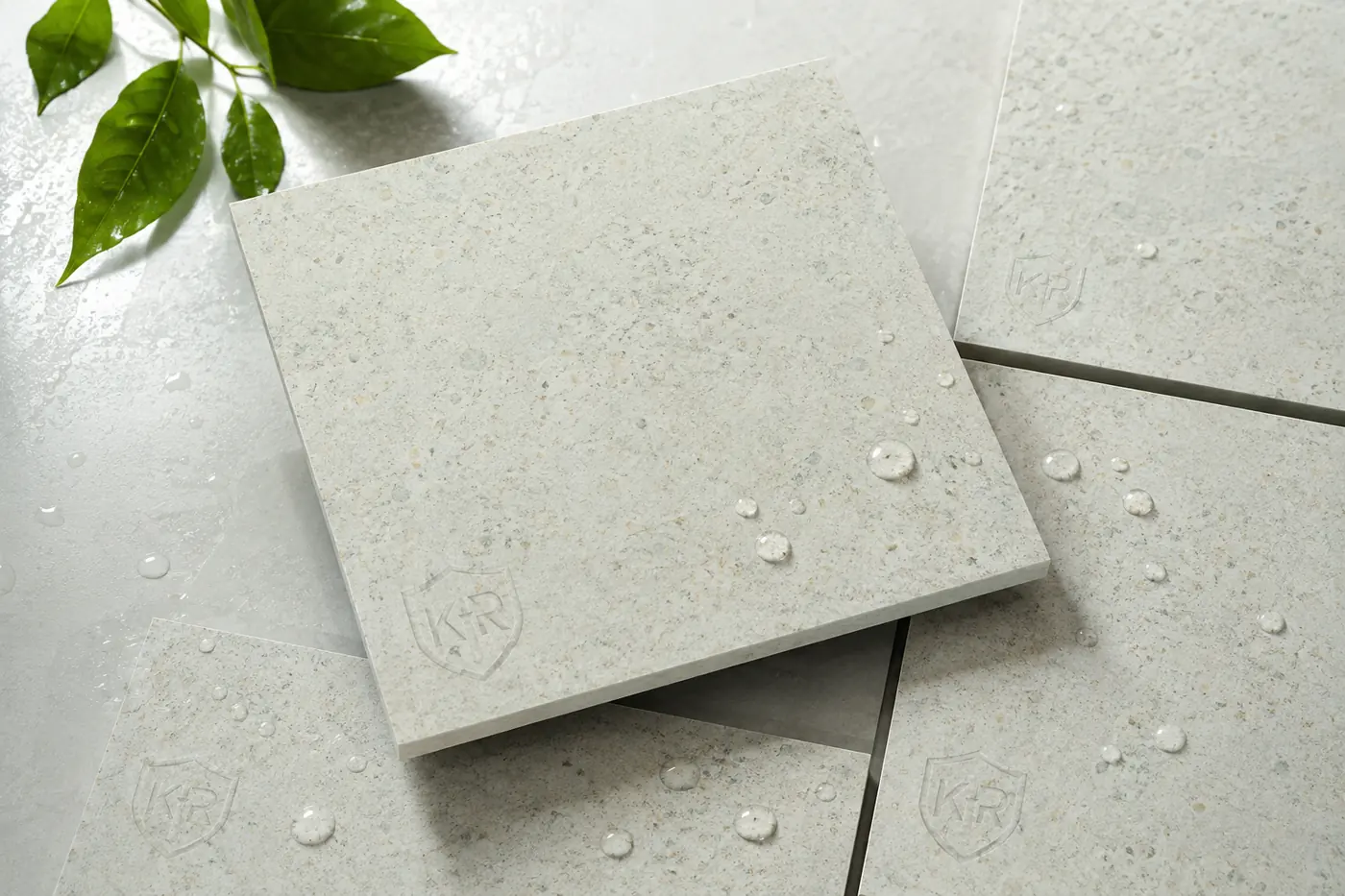 Mint Porcelain Sandstone Tile refined tile detail by K R STONES