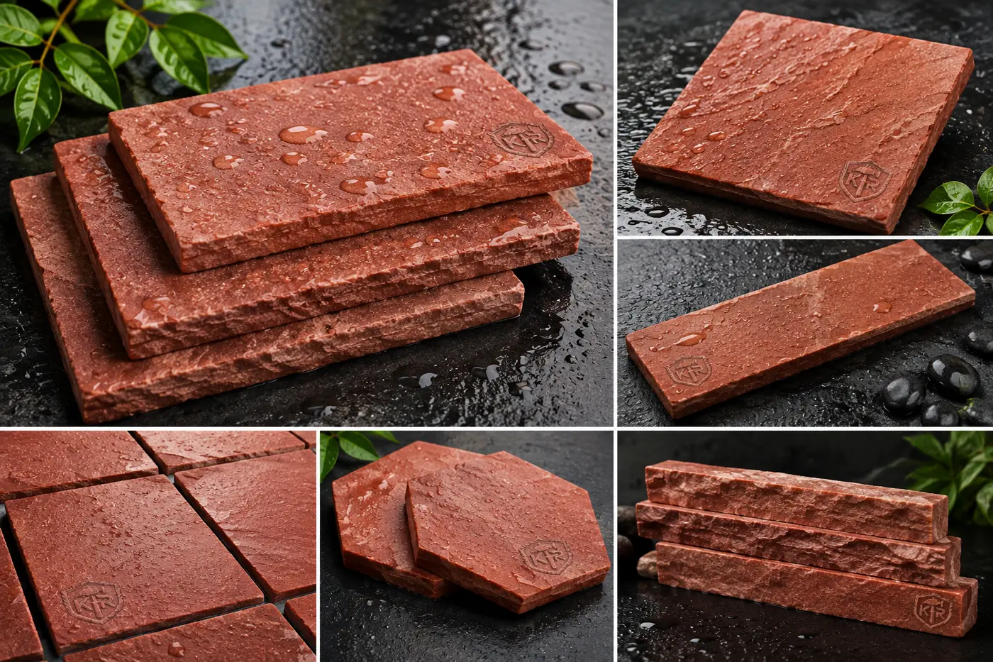 Mint Red Sandstone Tile