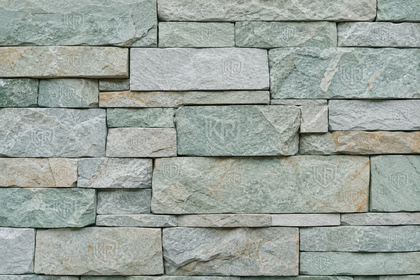 Mint Rustic Stone Wall Tile