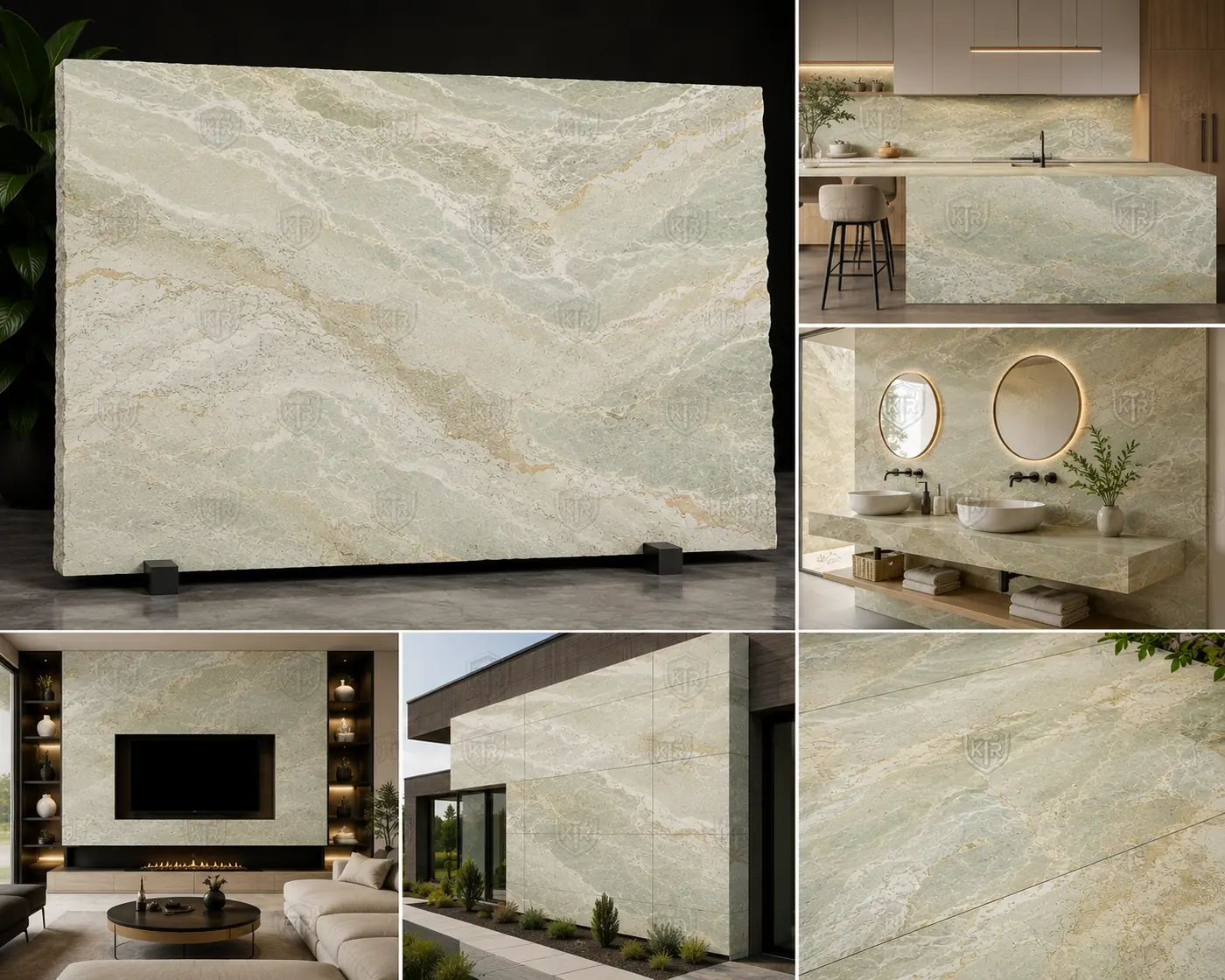 Mint Sandstone refined natural texture by K R STONES