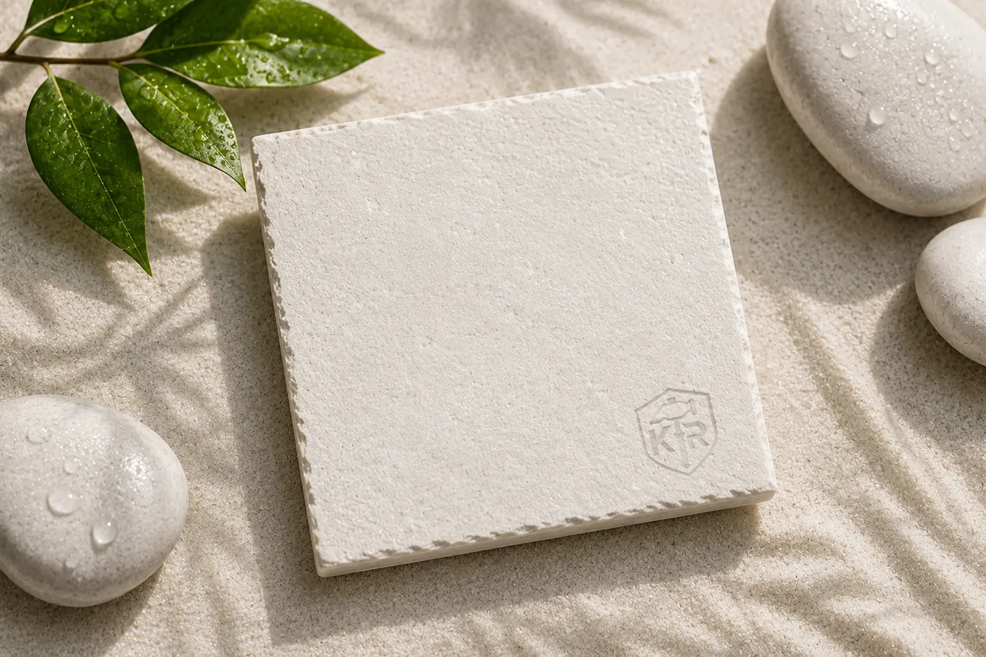 Mint White Sandstone Tile