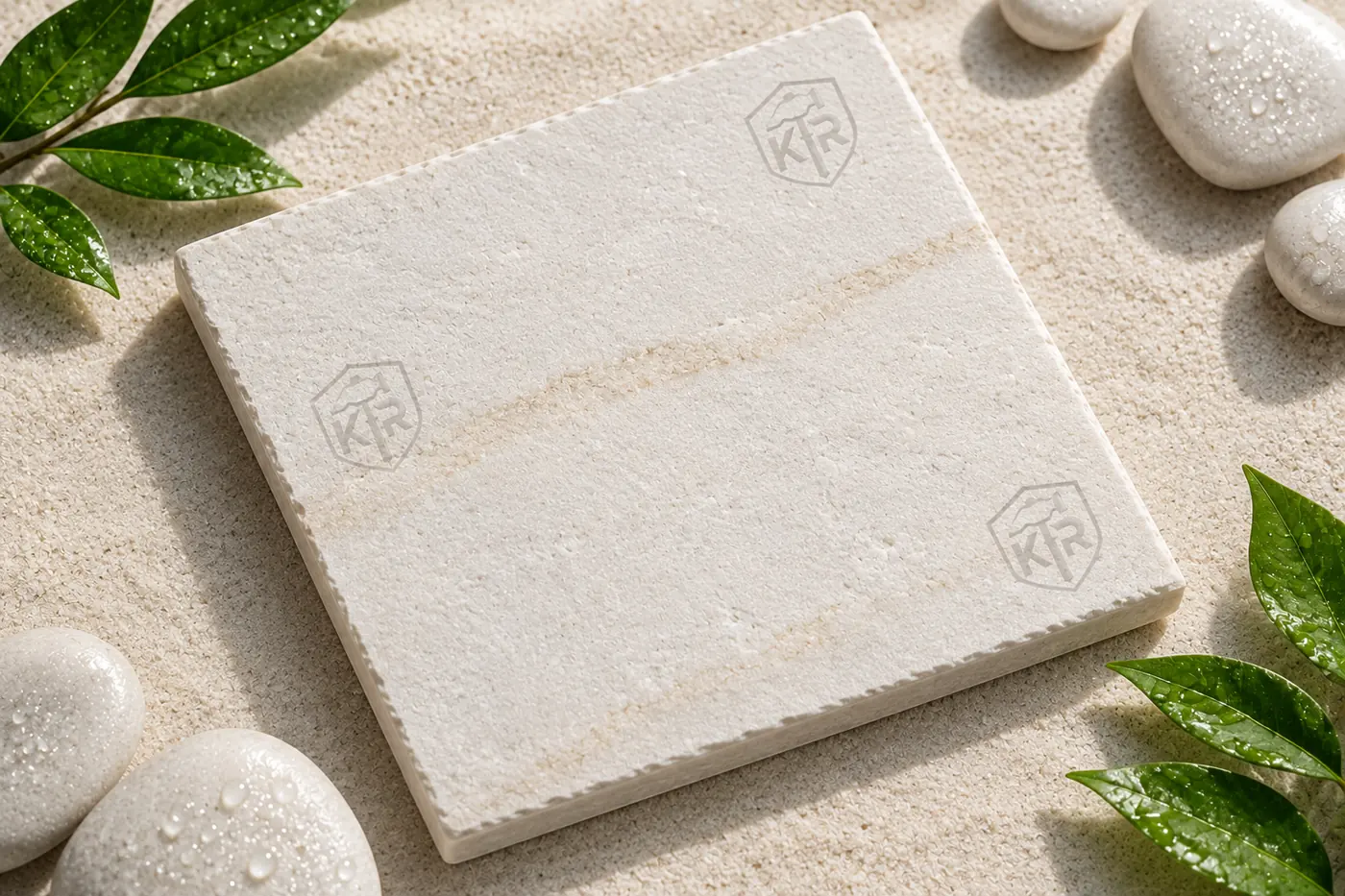 Mint White Sandstone bright architectural tone by K R STONES