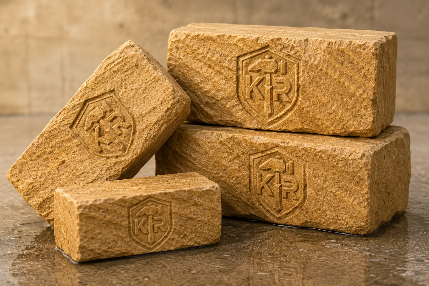Natural Sandstone material in context by K R STONES