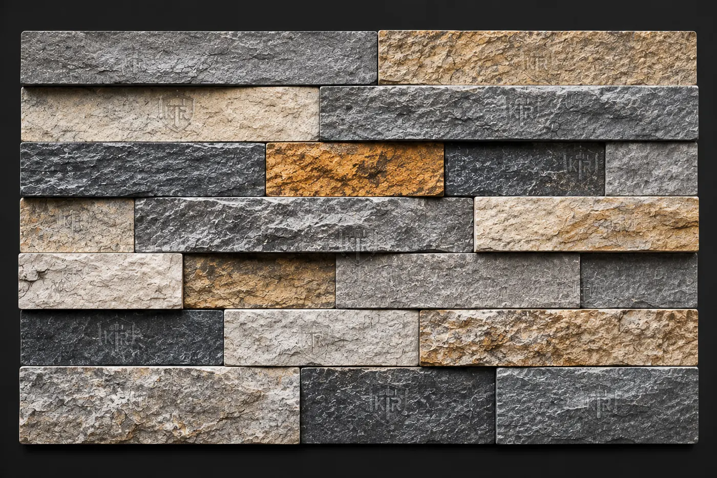 Stone Wall Cladding layered surface depth by K R STONES